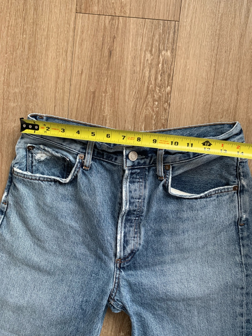 Agolde Riley Crop Jeans Size 29 - Picture 4 of 13